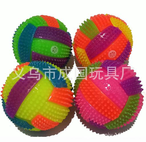 5发光排球 弹力球 厂家供应 tpr发光玩具 地摊 外贸